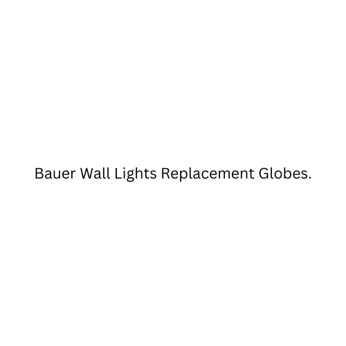 Bauer Wall Lights Replacement Globes