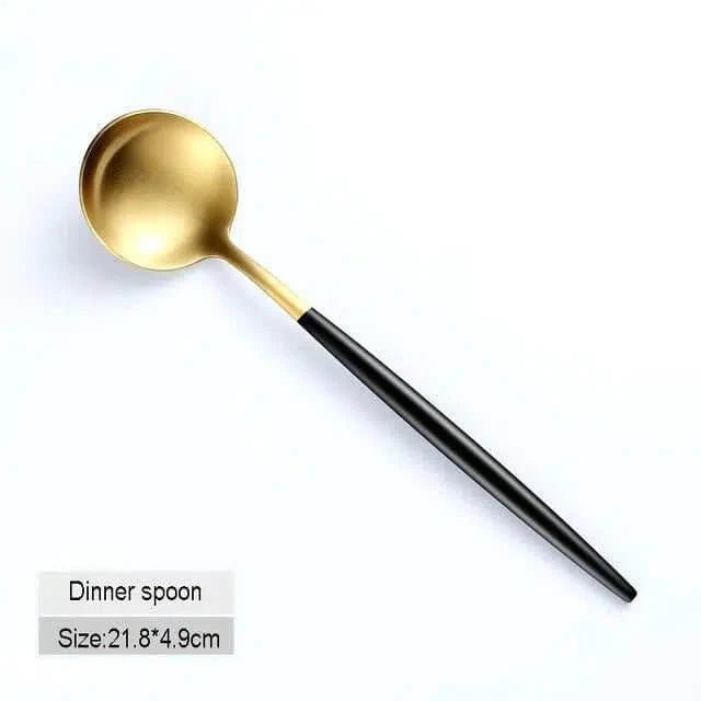Black & Gold Cutlery Set – alternate view 5