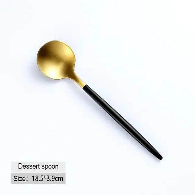 Black & Gold Cutlery Set – alternate view 6