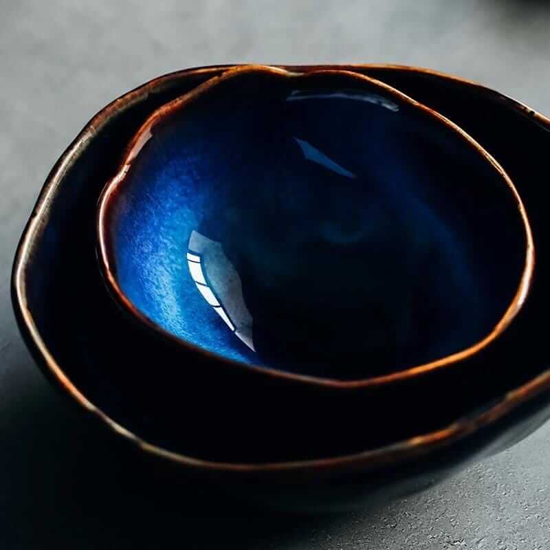 Blue Colour Ceramics Irregular Shape Dinner Sets – alternate view 4