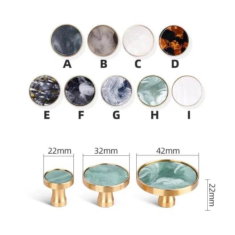 Brass and Stone Handles – alternate view 8