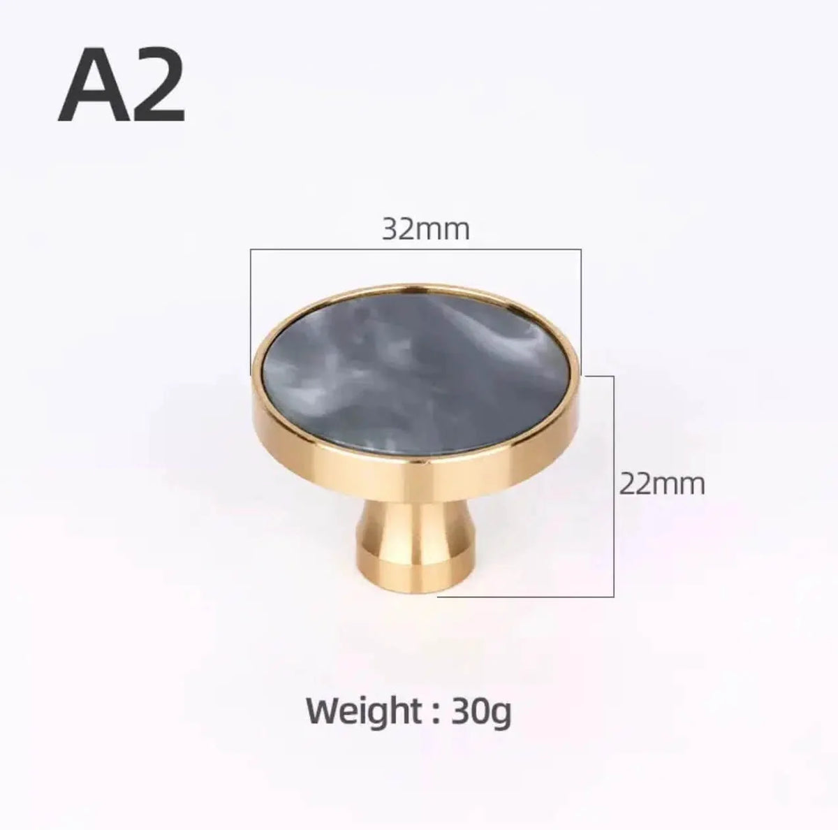 Brass and Stone Handles – alternate view 10