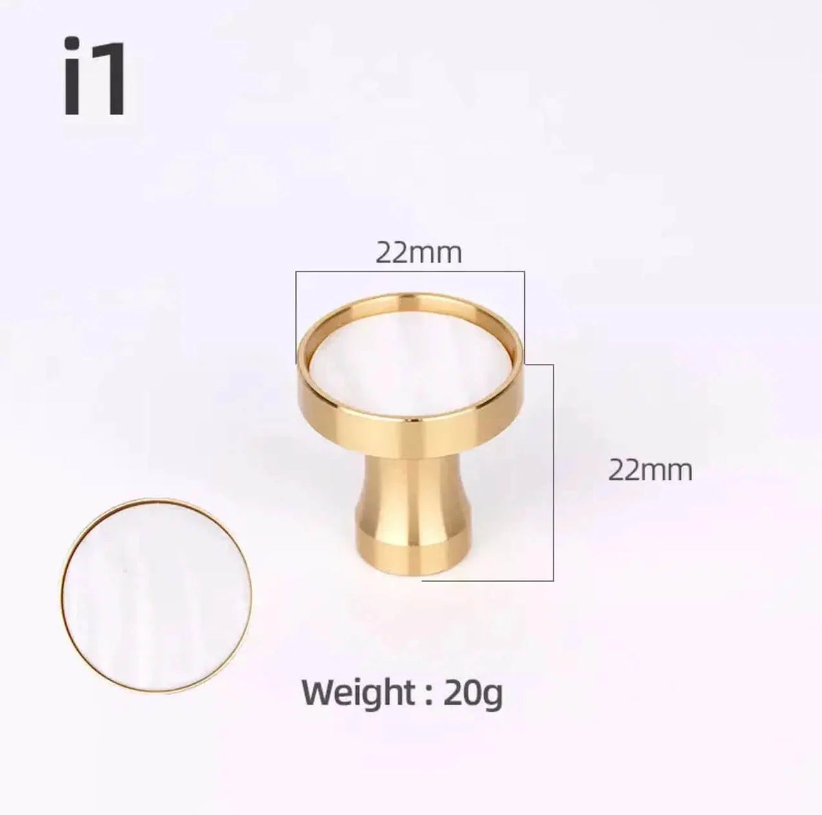 Brass and Stone Handles – alternate view 33