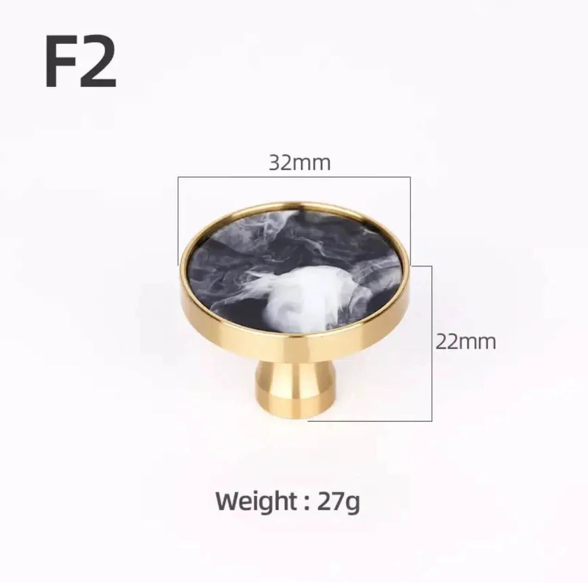 Brass and Stone Handles – alternate view 25