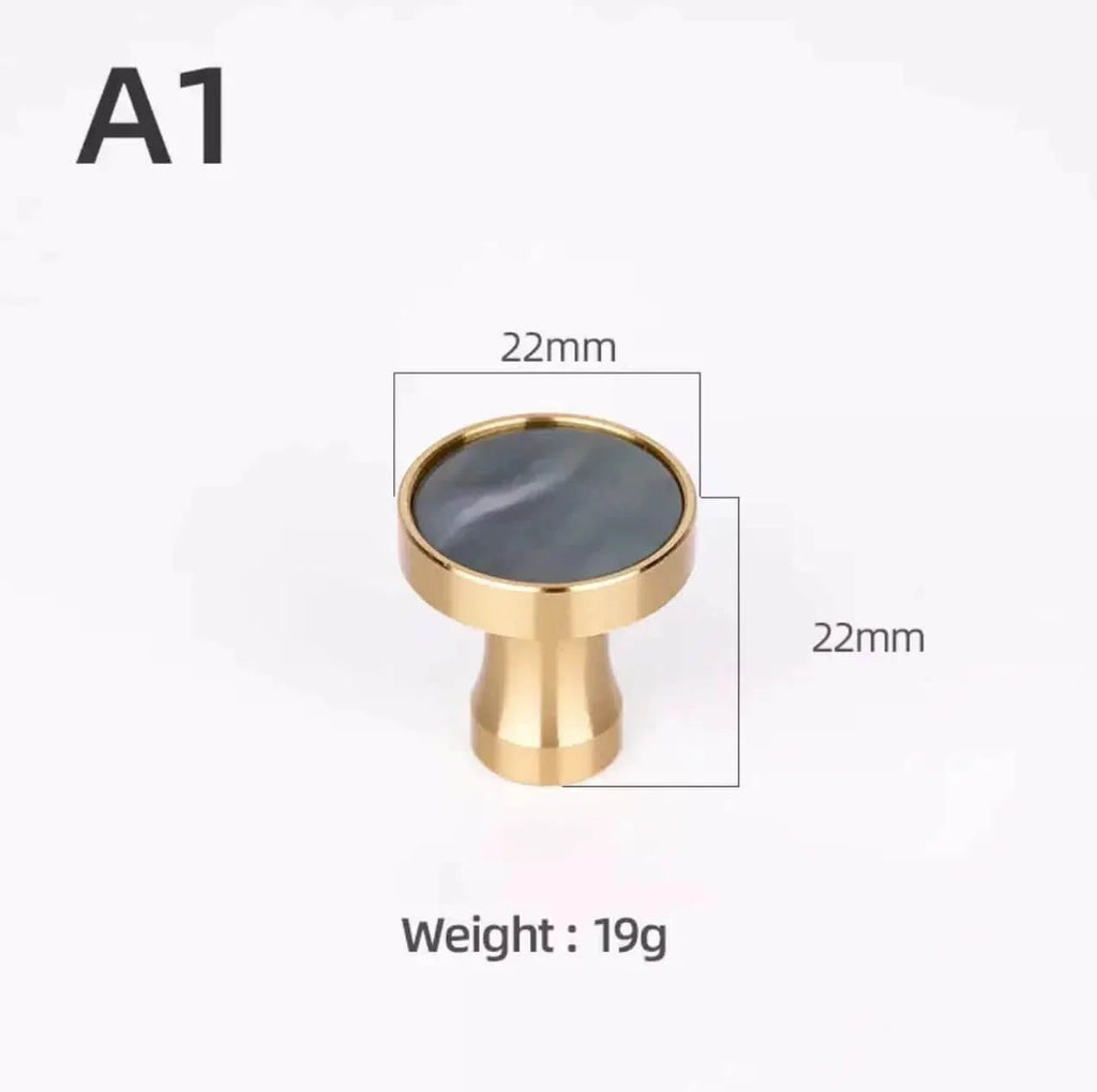 Brass and Stone Handles – alternate view 9