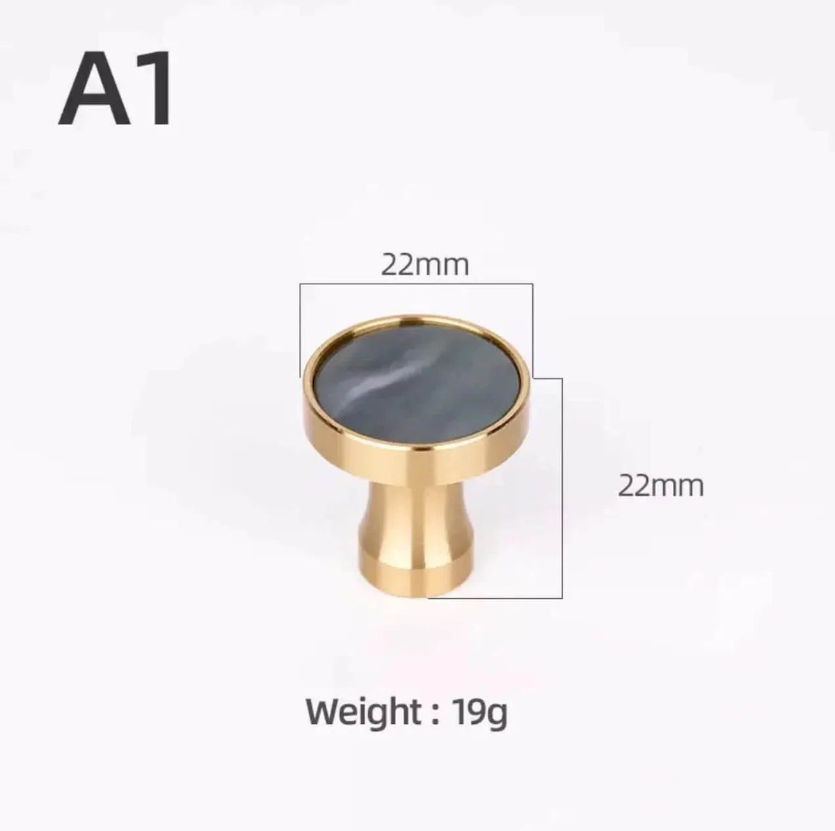 Brass and Stone Handles – alternate view 9