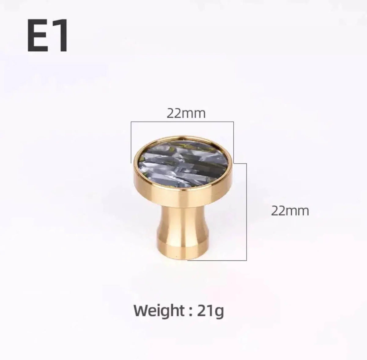 Brass and Stone Handles – alternate view 21