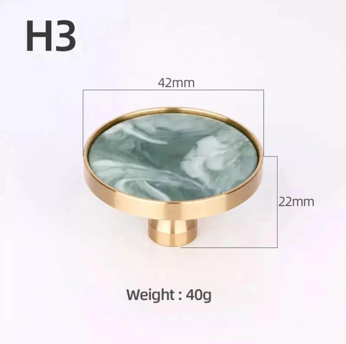 Brass and Stone Handles – alternate view 32