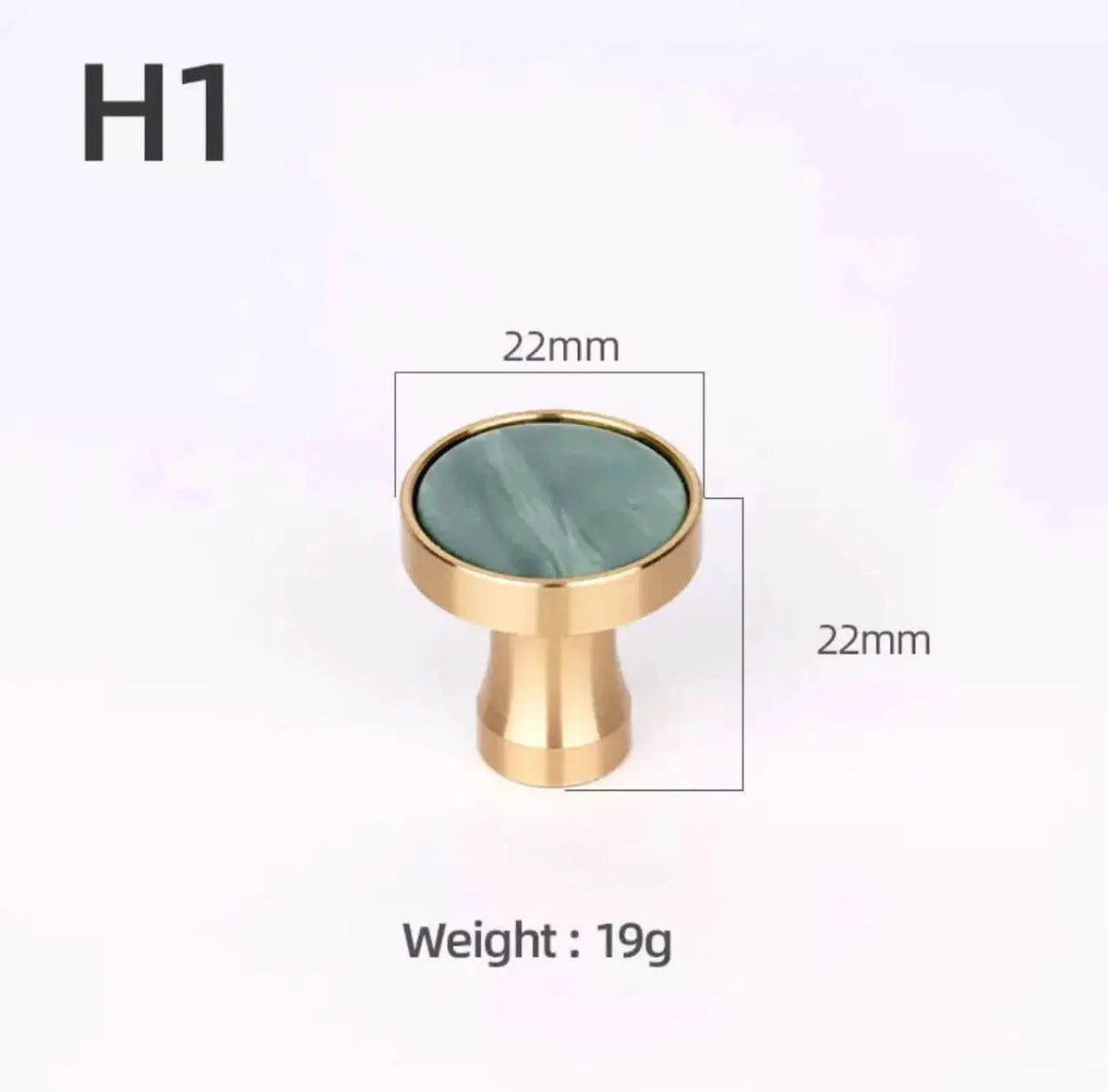 Brass and Stone Handles – alternate view 30