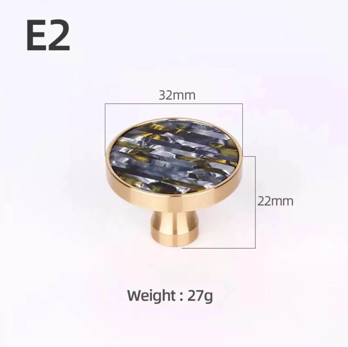 Brass and Stone Handles – alternate view 22