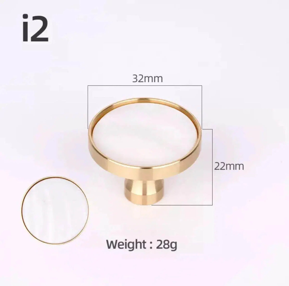 Brass and Stone Handles – alternate view 34