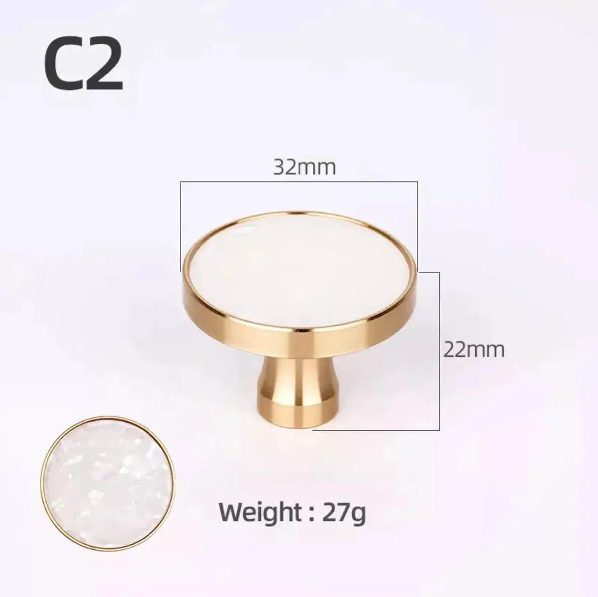 Brass and Stone Handles – alternate view 16