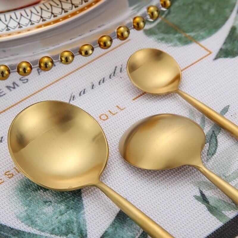 Brushed Gold Cutlery Set – alternate view 2