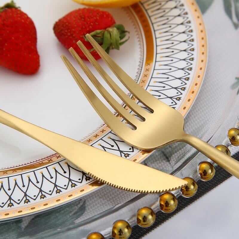 Brushed Gold Cutlery Set – alternate view 4