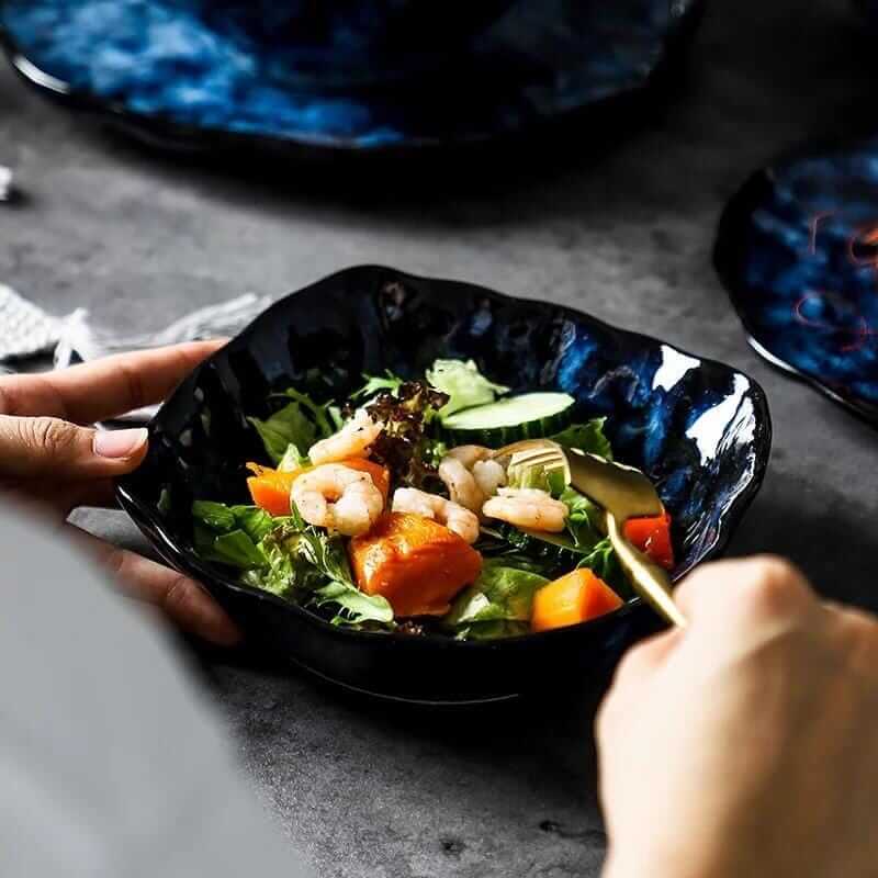 Cat Blue Japanese Style Tableware – alternate view 4