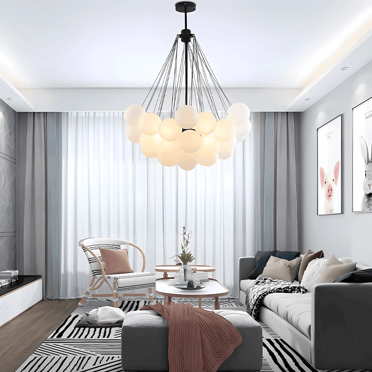 Cloud Chandelier – alternate view 5