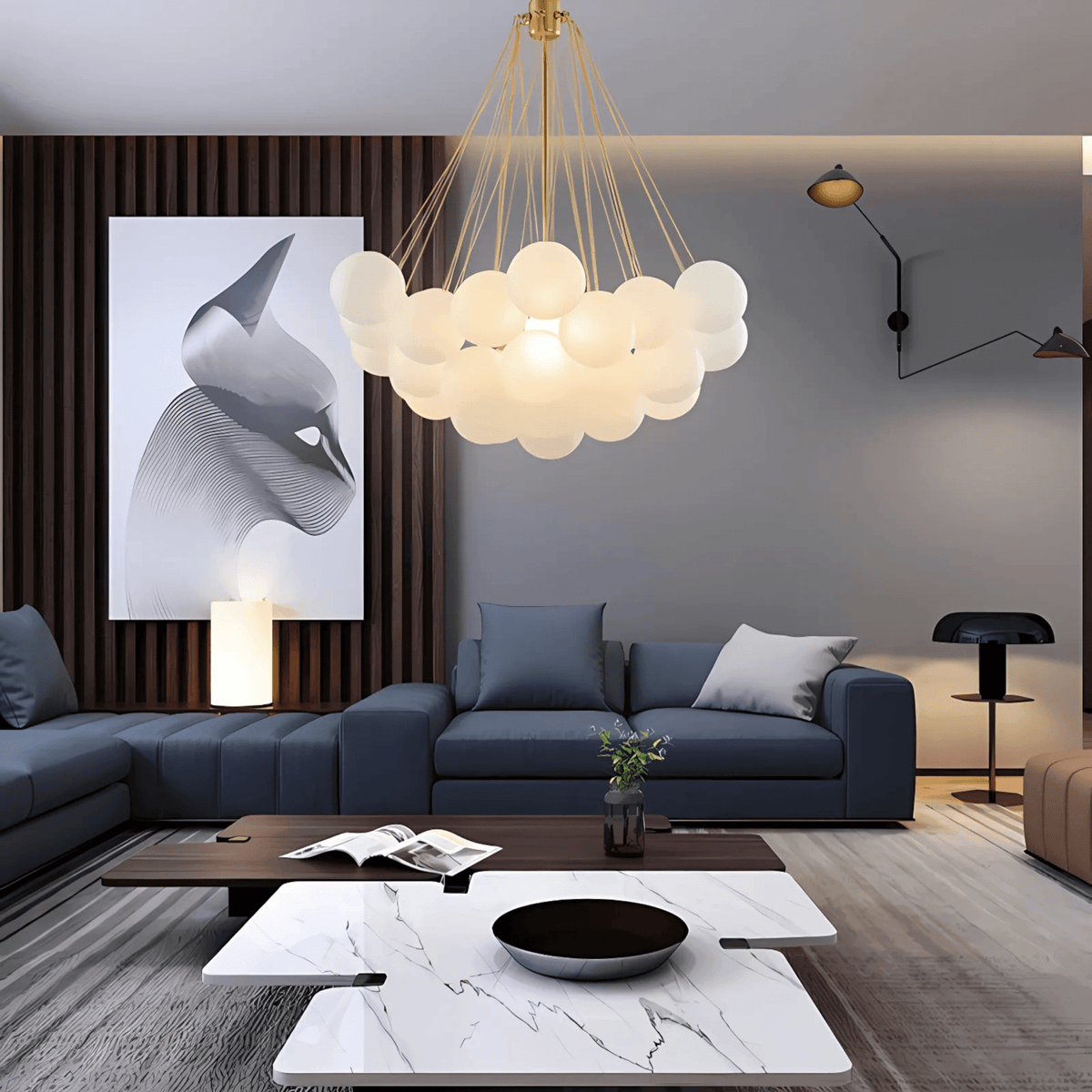 Cloud Chandelier – alternate view 4