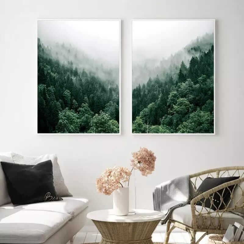 Foggy Forest Print