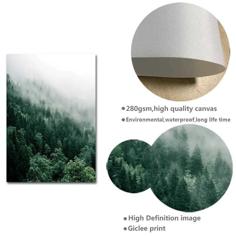 Foggy Forest Print – alternate view 7