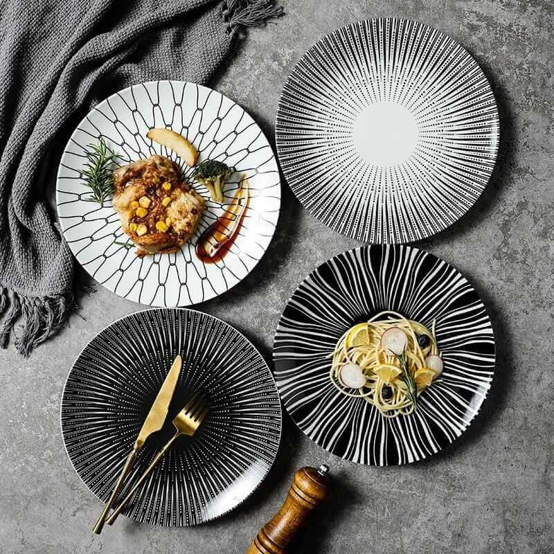 Geo Ceramic Plates