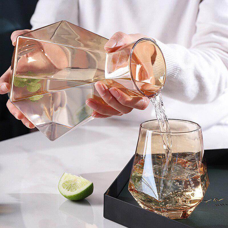 Hexagonal Glass Pitcher Set – alternate view 7