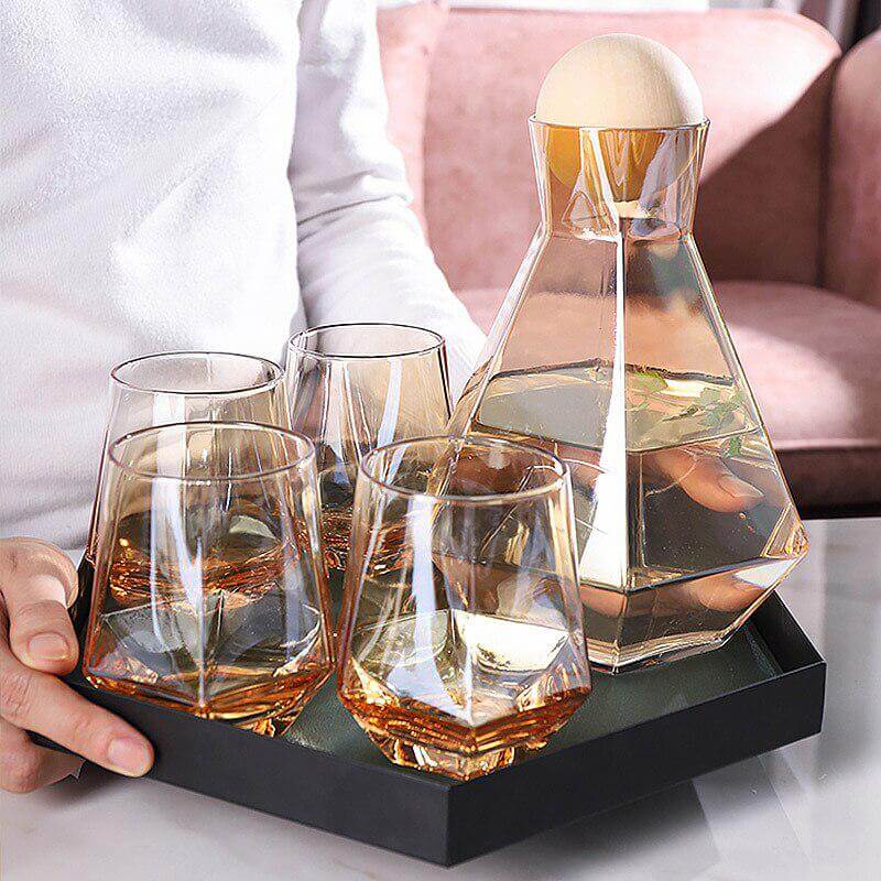 Hexagonal Glass Pitcher Set – alternate view 6