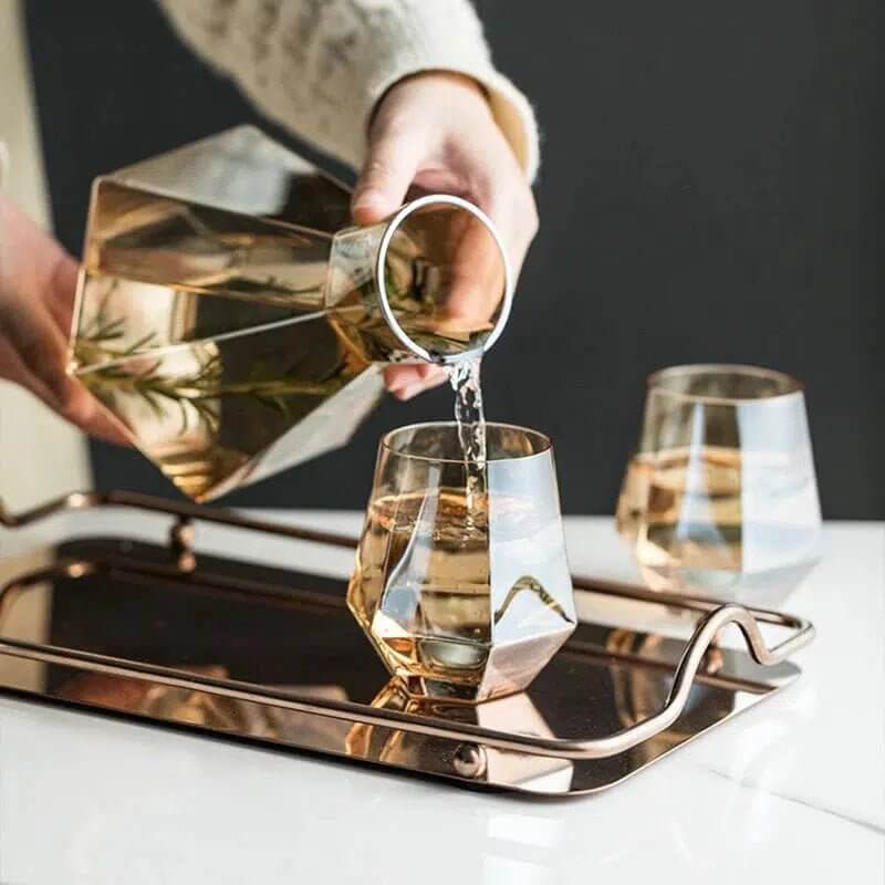 Hexagonal Glass Pitcher Set – alternate view 4