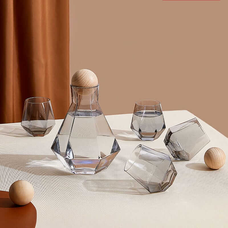 Hexagonal Glass Pitcher Set – alternate view 5