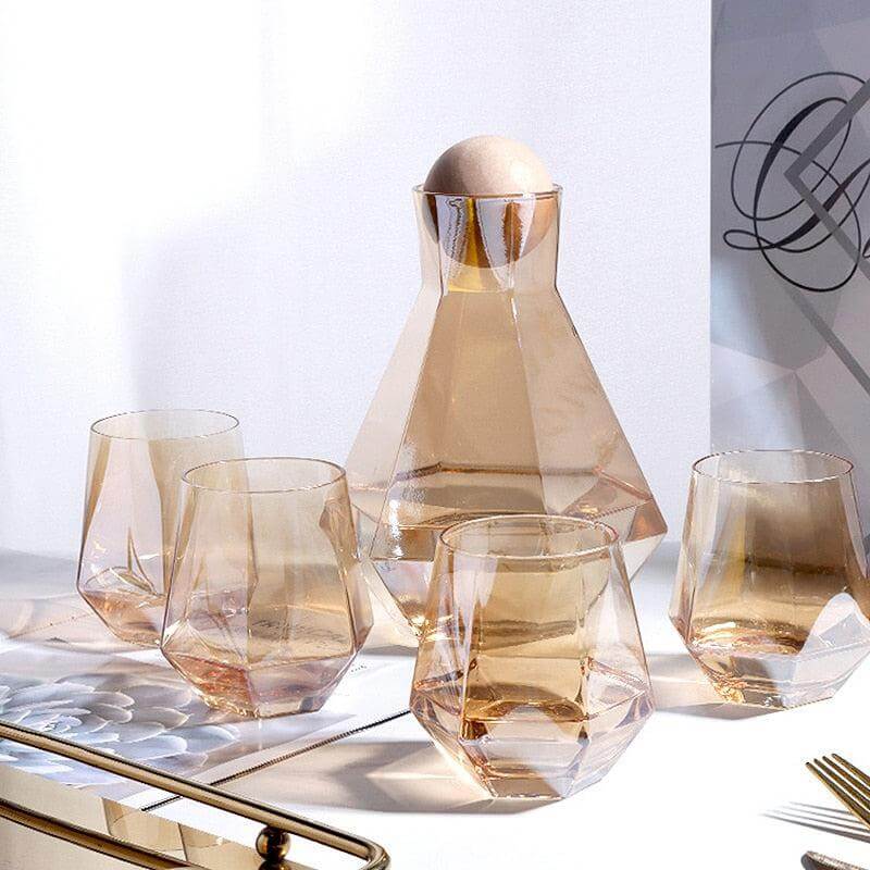 Hexagonal Glass Pitcher Set – alternate view 9