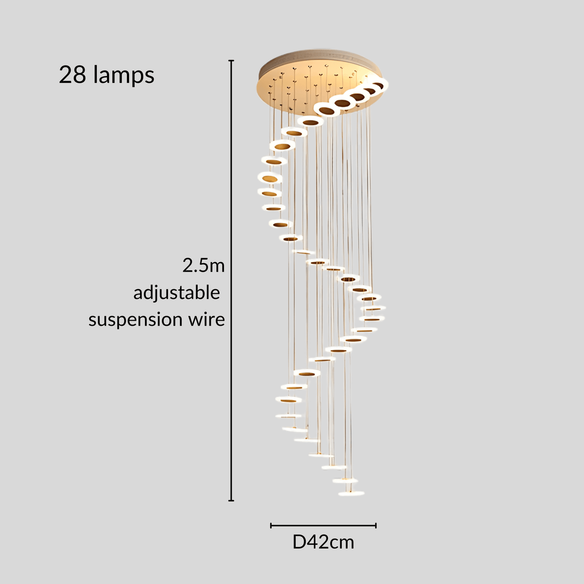 Infinity Chandelier – alternate view 6