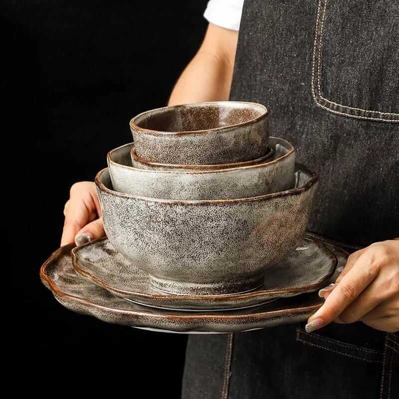 Irregular Stone Grain Bowls & Plates – alternate view 3