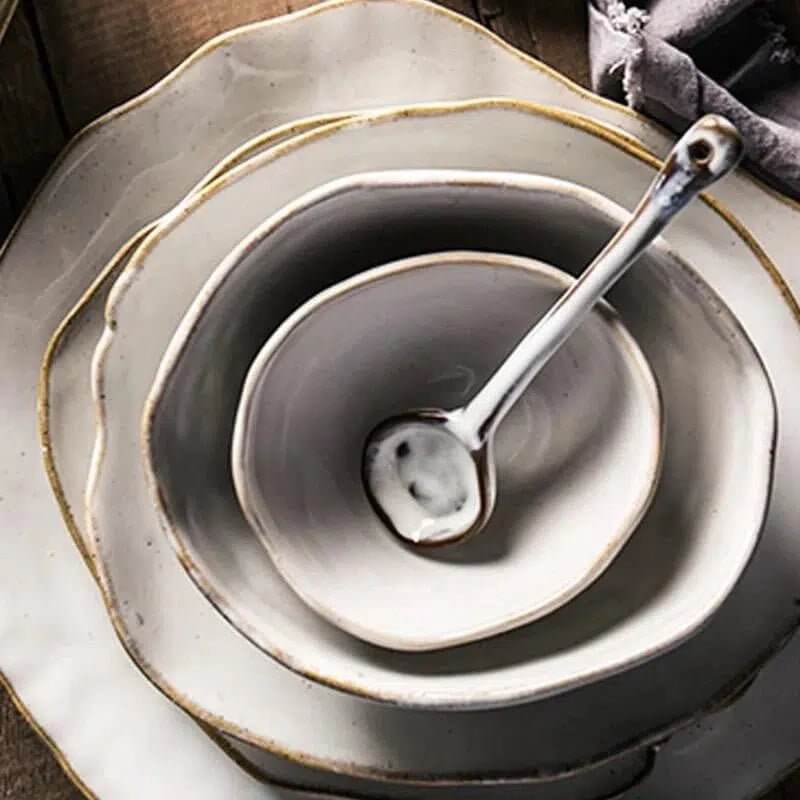 Irregular White Ceramic Plates & Dishes – alternate view 2