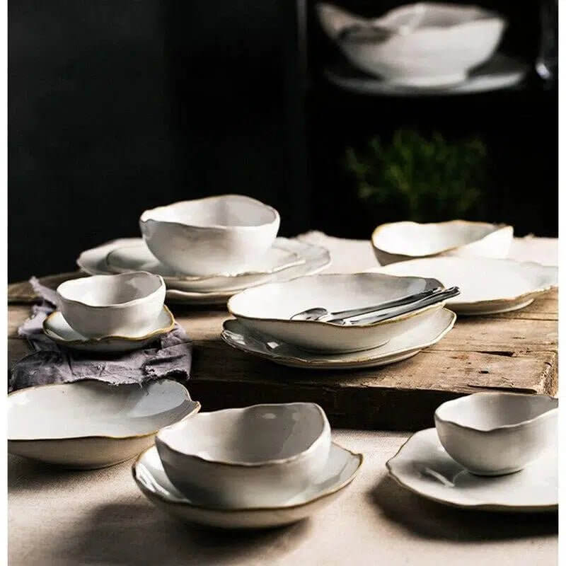 Irregular White Ceramic Plates & Dishes – alternate view 3