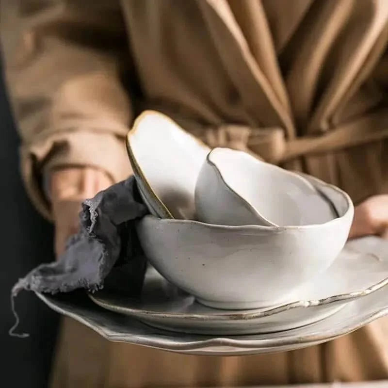Irregular White Ceramic Plates & Dishes – alternate view 5