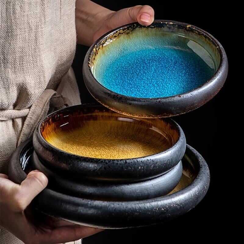 Japanese Glaze Ceramic Plates – alternate view 2