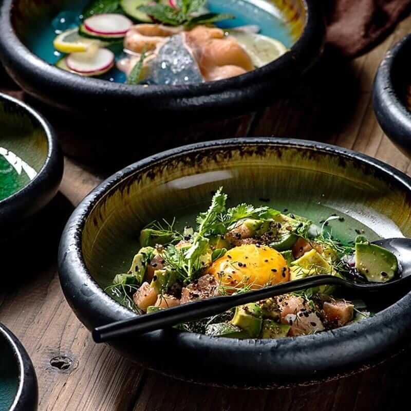 Japanese Glaze Ceramic Plates – alternate view 3