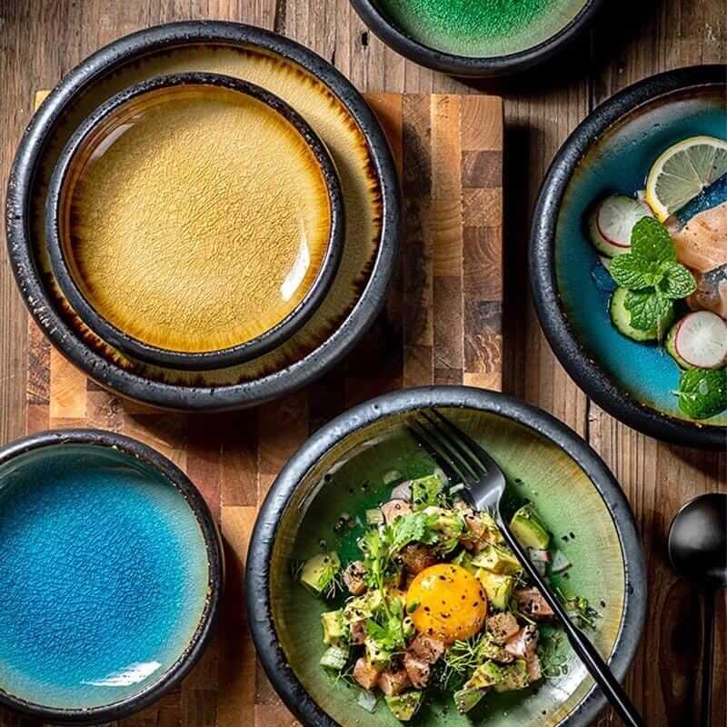 Japanese Glaze Ceramic Plates – alternate view 4