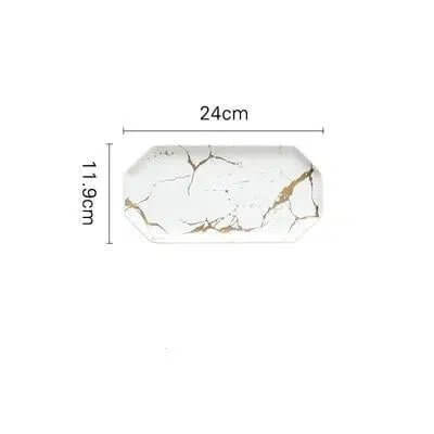 Marble Glaze Ceramic Party Tableware – alternate view 4