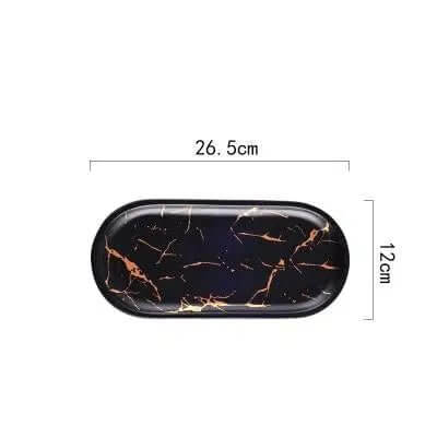 Marble Glaze Ceramic Party Tableware – alternate view 5
