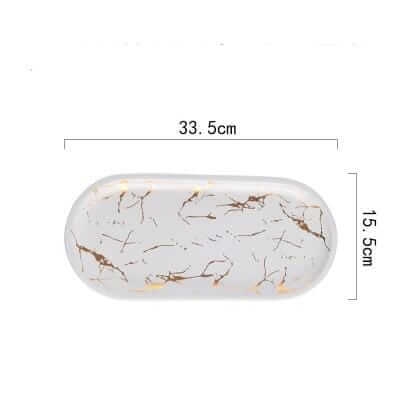 Marble Glaze Ceramic Party Tableware – alternate view 11