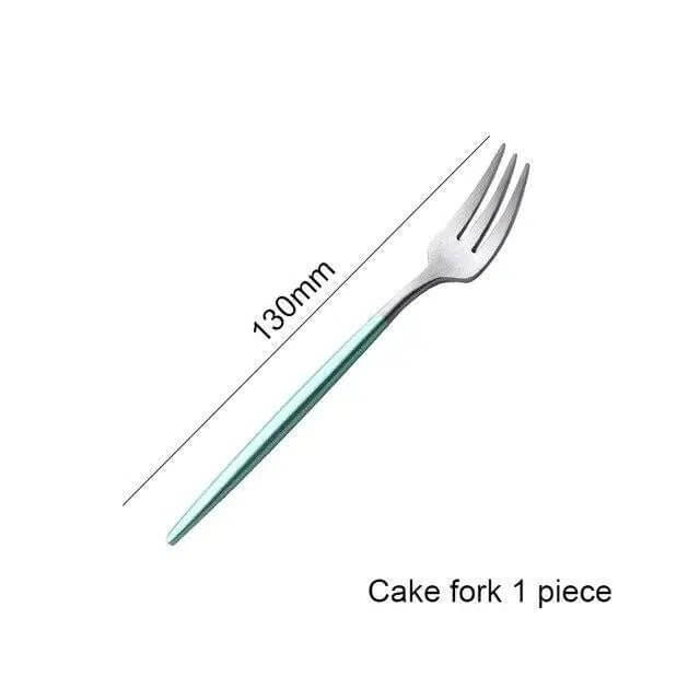 Mint Green & Gold Cutlery Set – alternate view 13