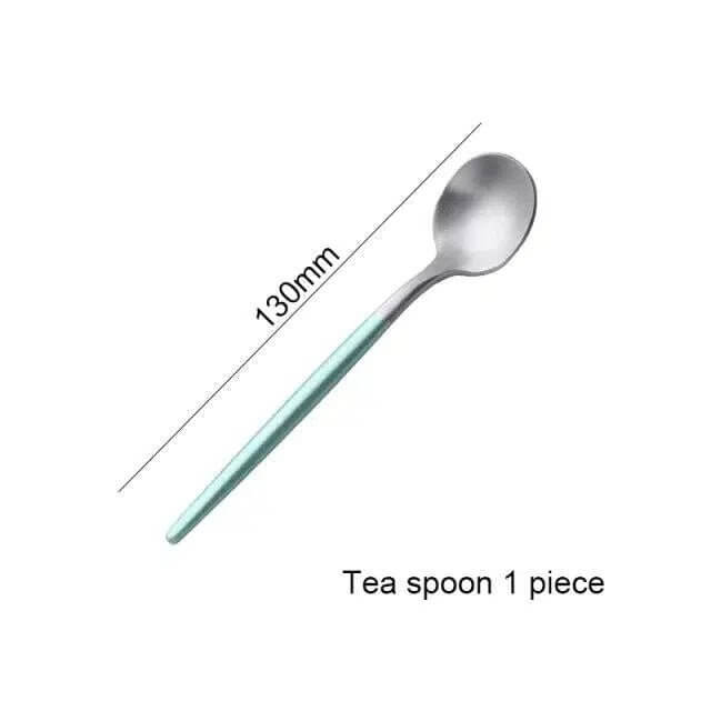 Mint Green & Gold Cutlery Set – alternate view 7