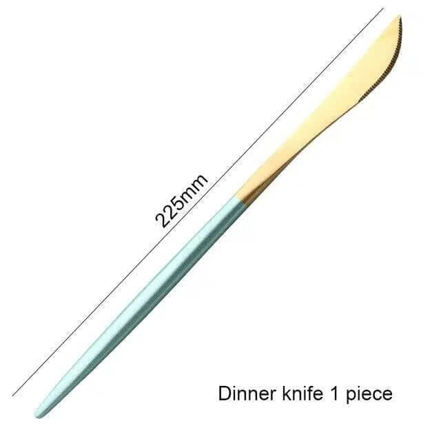 Mint Green & Gold Cutlery Set – alternate view 18