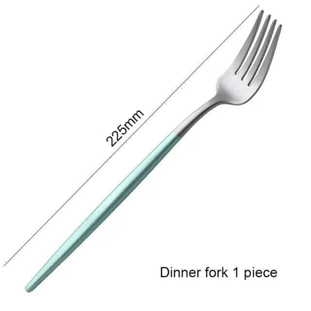 Mint Green & Gold Cutlery Set – alternate view 15