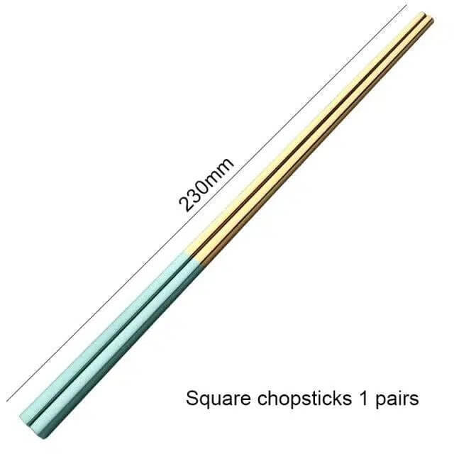 Mint Green & Gold Cutlery Set – alternate view 20