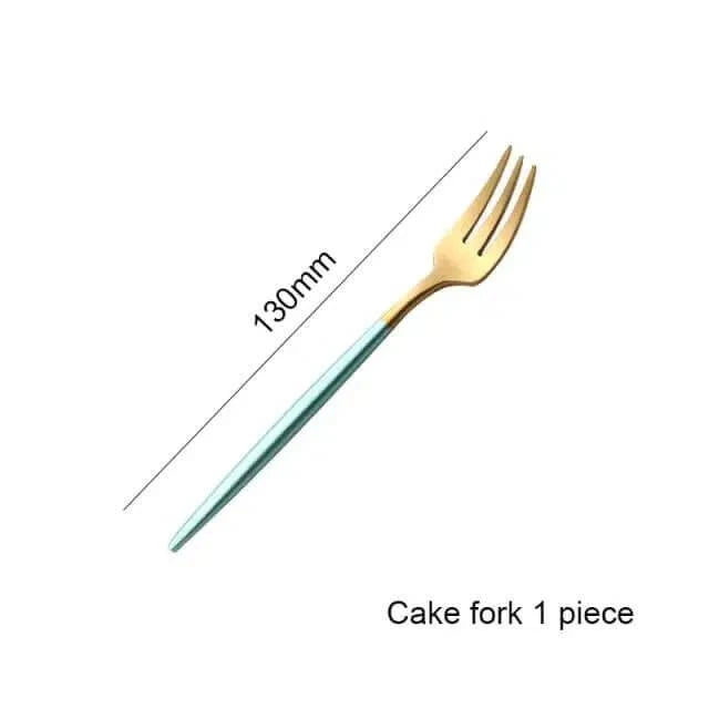 Mint Green & Gold Cutlery Set – alternate view 12