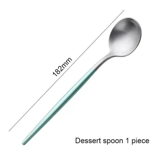 Mint Green & Gold Cutlery Set – alternate view 11