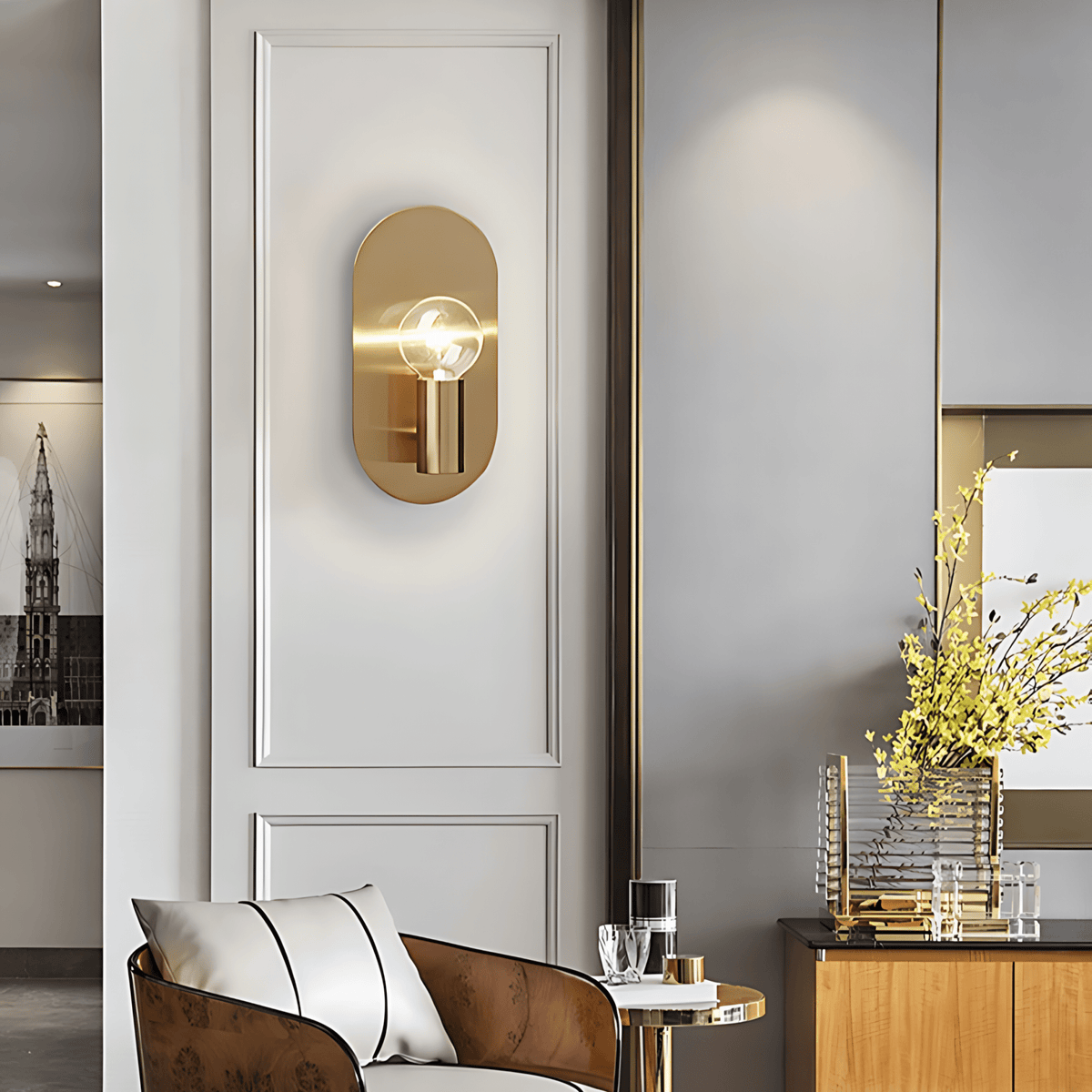 Oval Wall Light