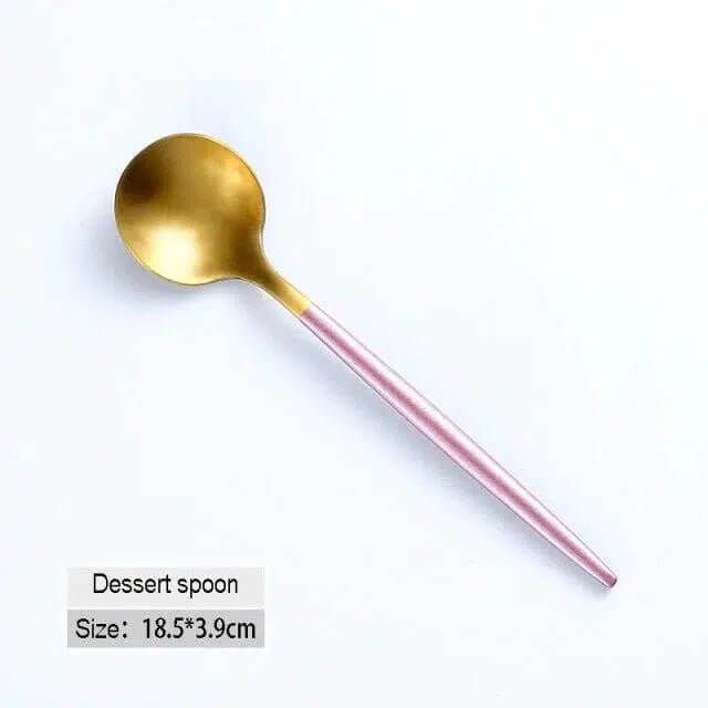 Pink & Gold Cutlery Set – alternate view 7