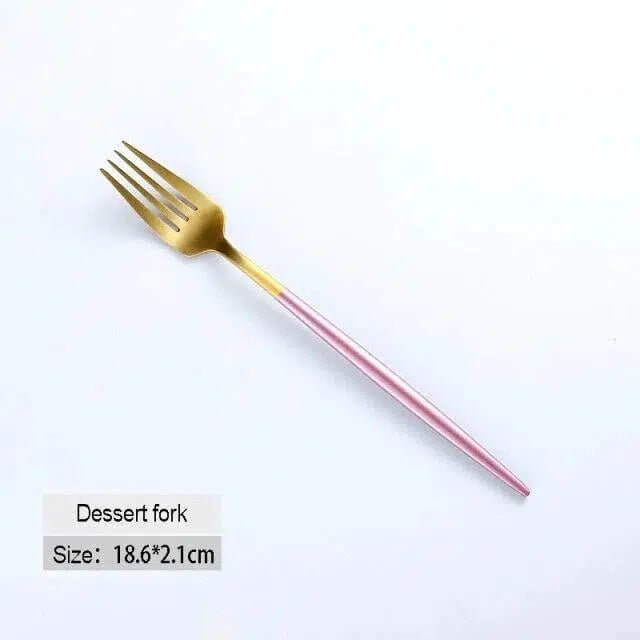Pink & Gold Cutlery Set – alternate view 11